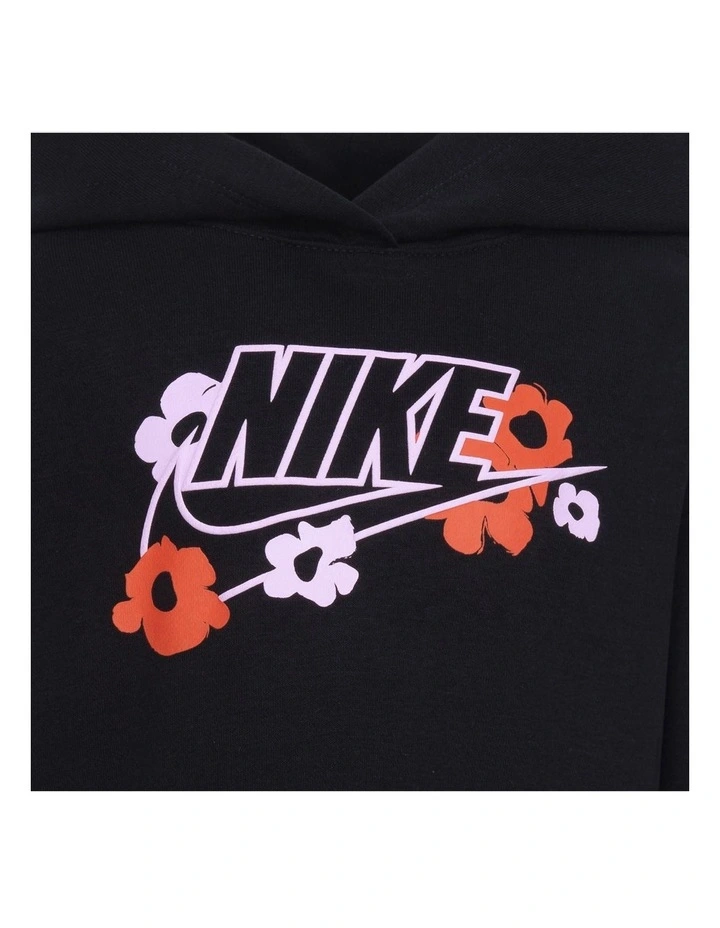 Floral Hoody in Black