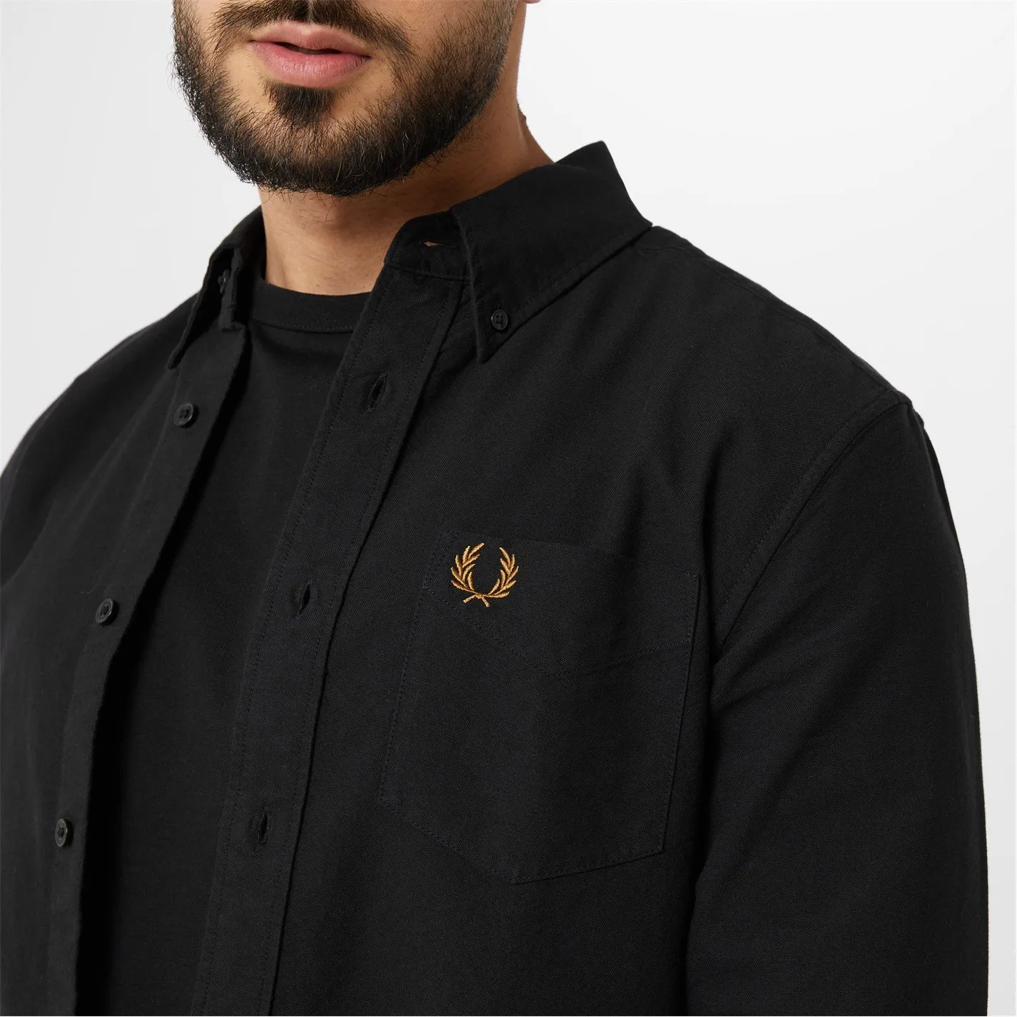 FRED PERRY  |Unisex Street Style Long Sleeves Plain Cotton Logo Shirts