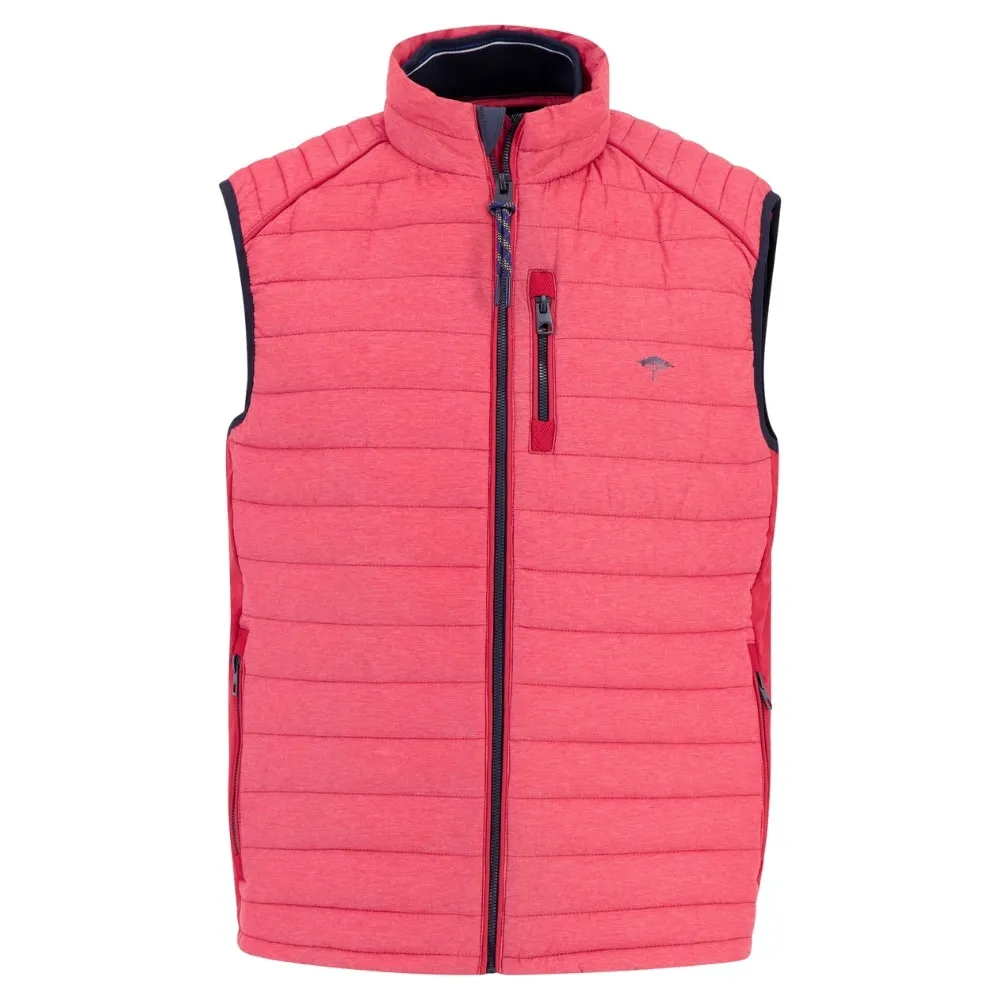 FYNCH HATTON Lightweight Downtouch Flamingo Gilet | Menswear Online