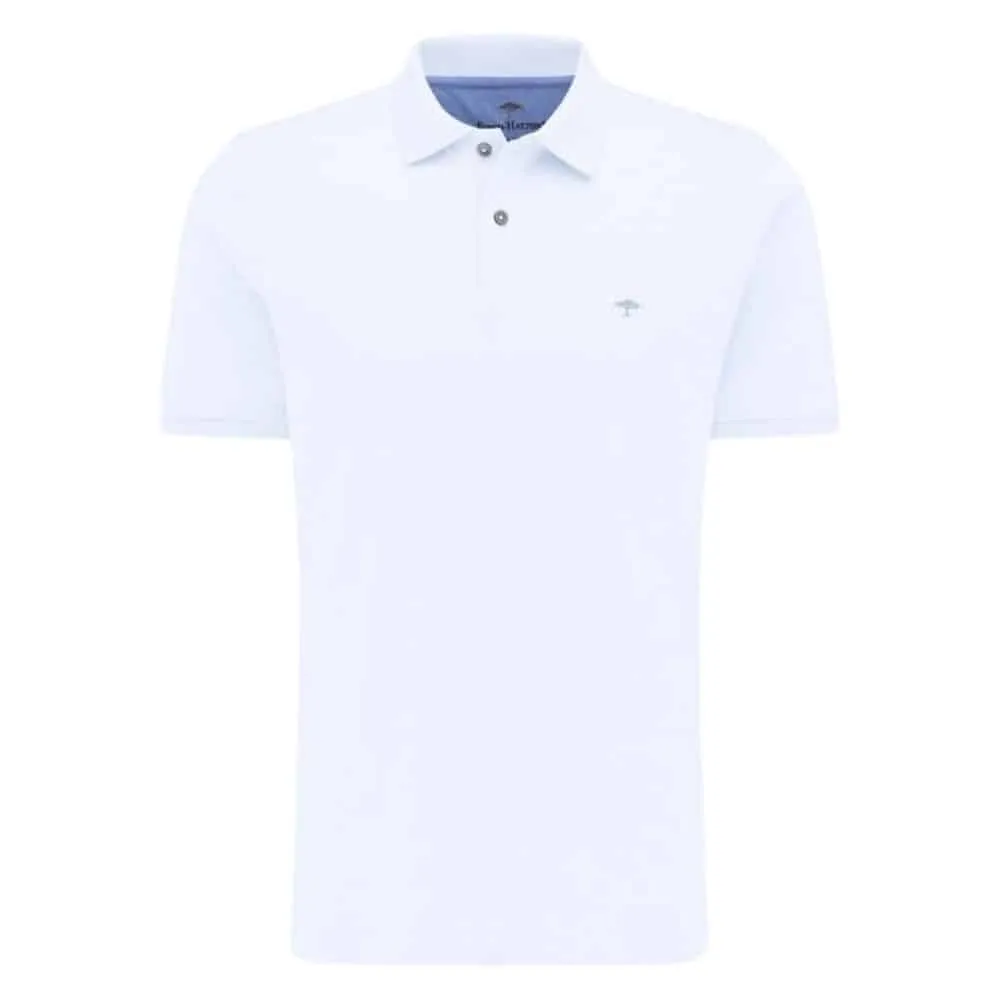 Fynch-Hatton SUPIMA COTTON WHITE Polo Shirt | Menswear Online