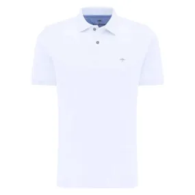 Fynch-Hatton SUPIMA COTTON WHITE Polo Shirt | Menswear Online