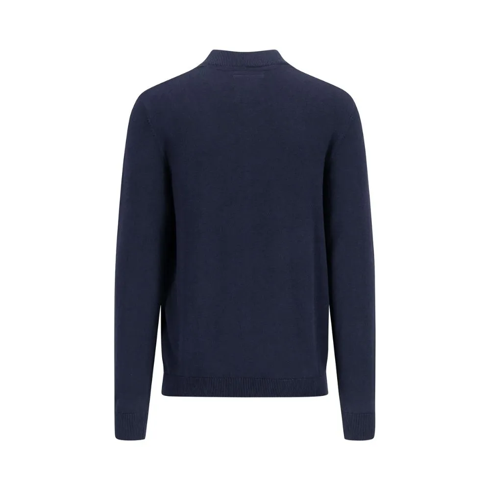 FYNCH-HATTON Troyer Navy Jumper | Menswear Online