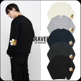 GRAVER  |[GRAVER]★ELBOW FLOWER BEAR SMILE SWEATSHIRT