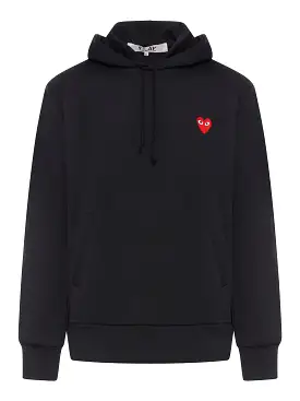 heart appliqué hoodie