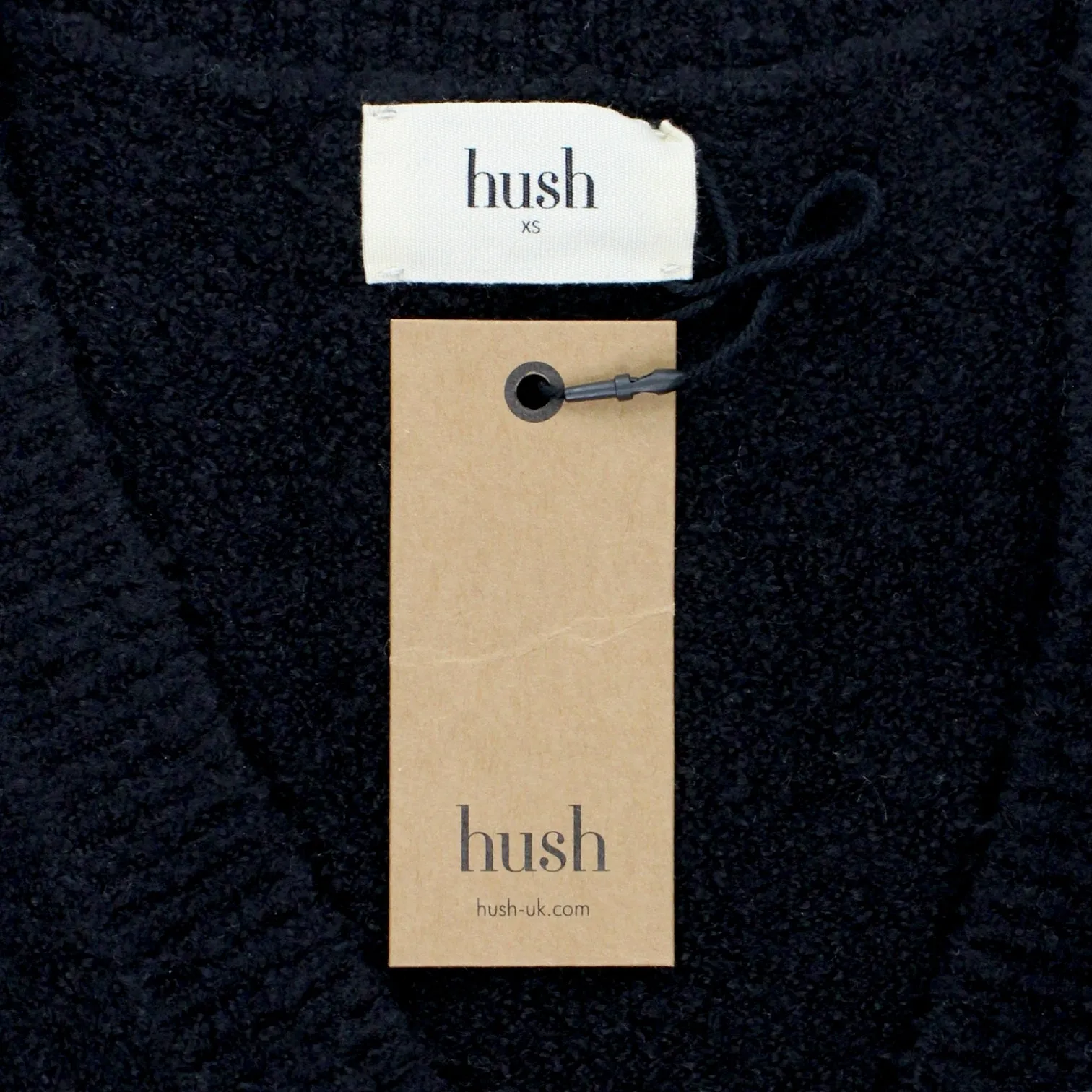 Hush Black Puff Short Sleeve Cardigan