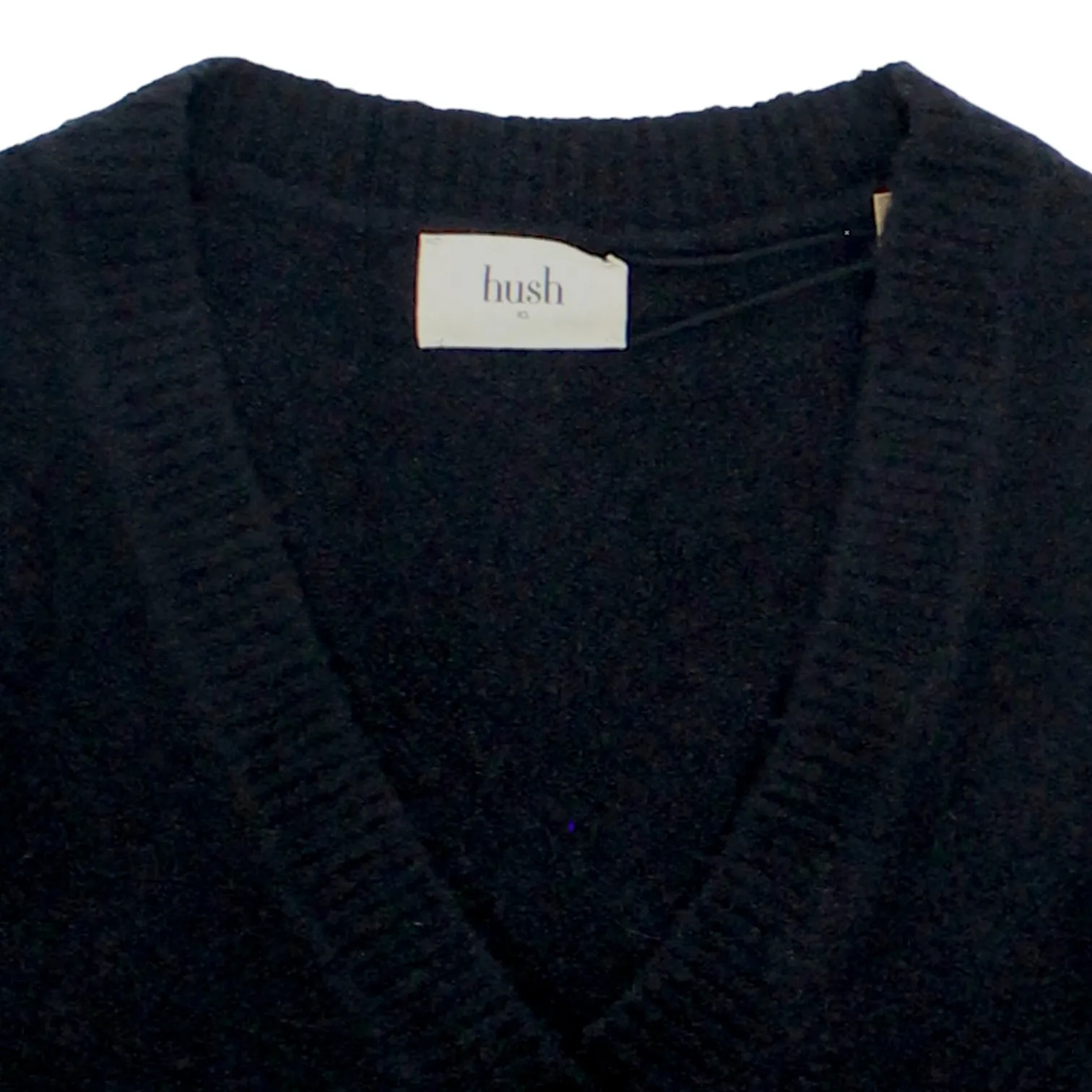 Hush Black Puff Short Sleeve Cardigan