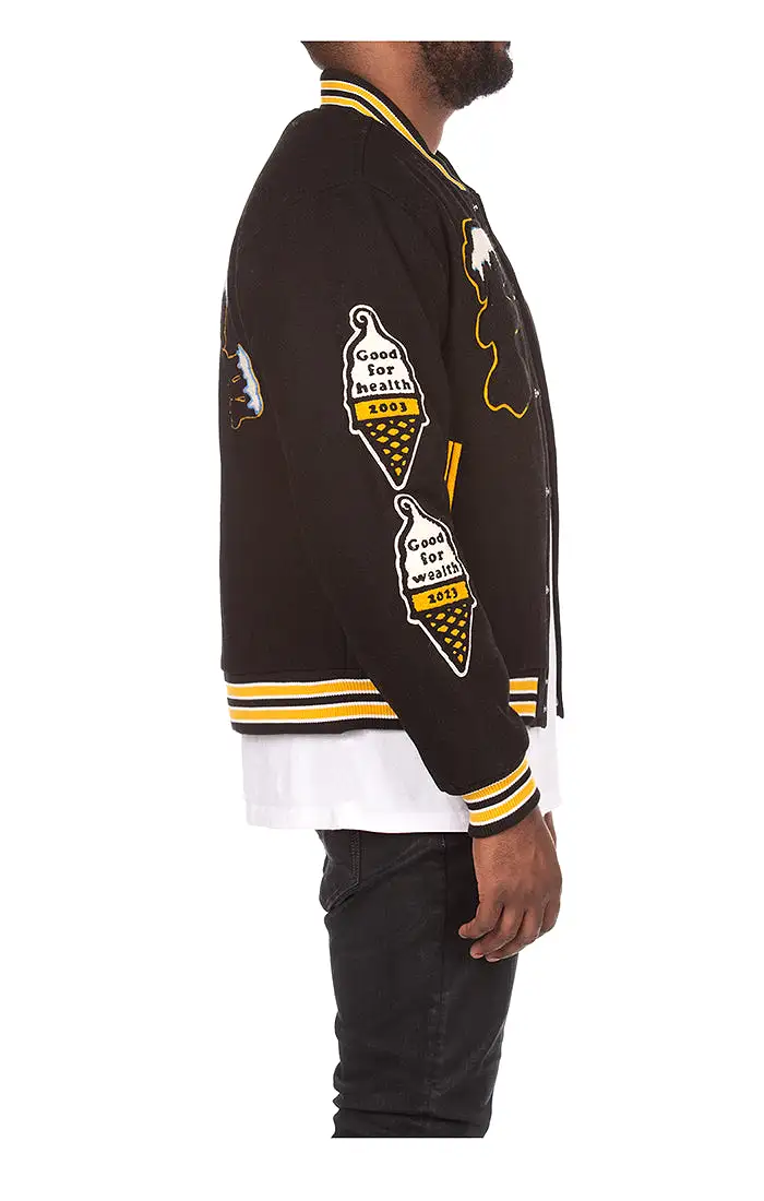 IceCream Flap Jack Varsity Jacket