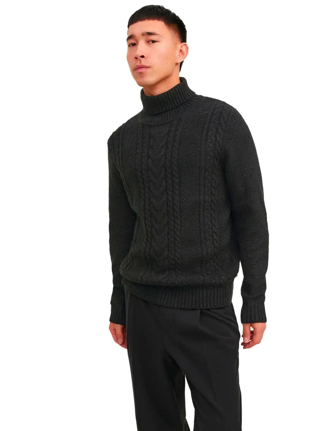 Jack & Jones Mens 'JJCRAIG' Roll Neck Knit Jumper