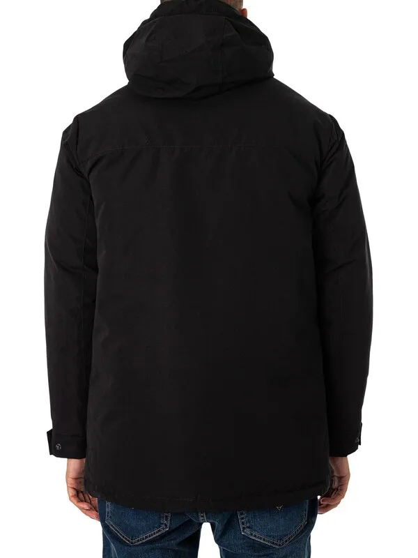 Jack & Jones Champ Parka Jacket - Black