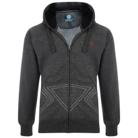 Kam Eagle Print Hoody - Charcoal