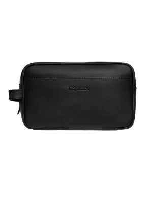 Les Deux Leather Wash Bag Black