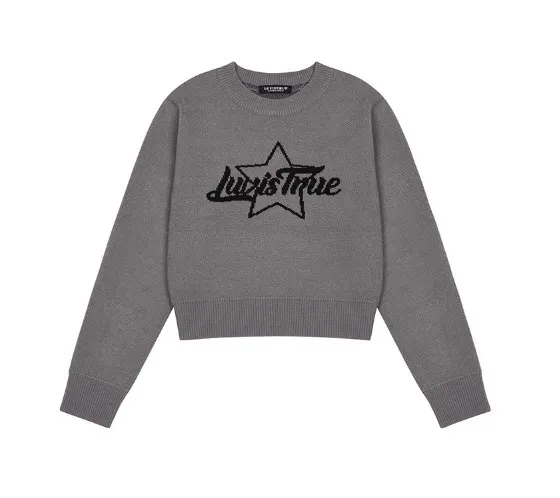 LUV IS TRUE  |Long Sleeves Logo V-neck & Crew neck