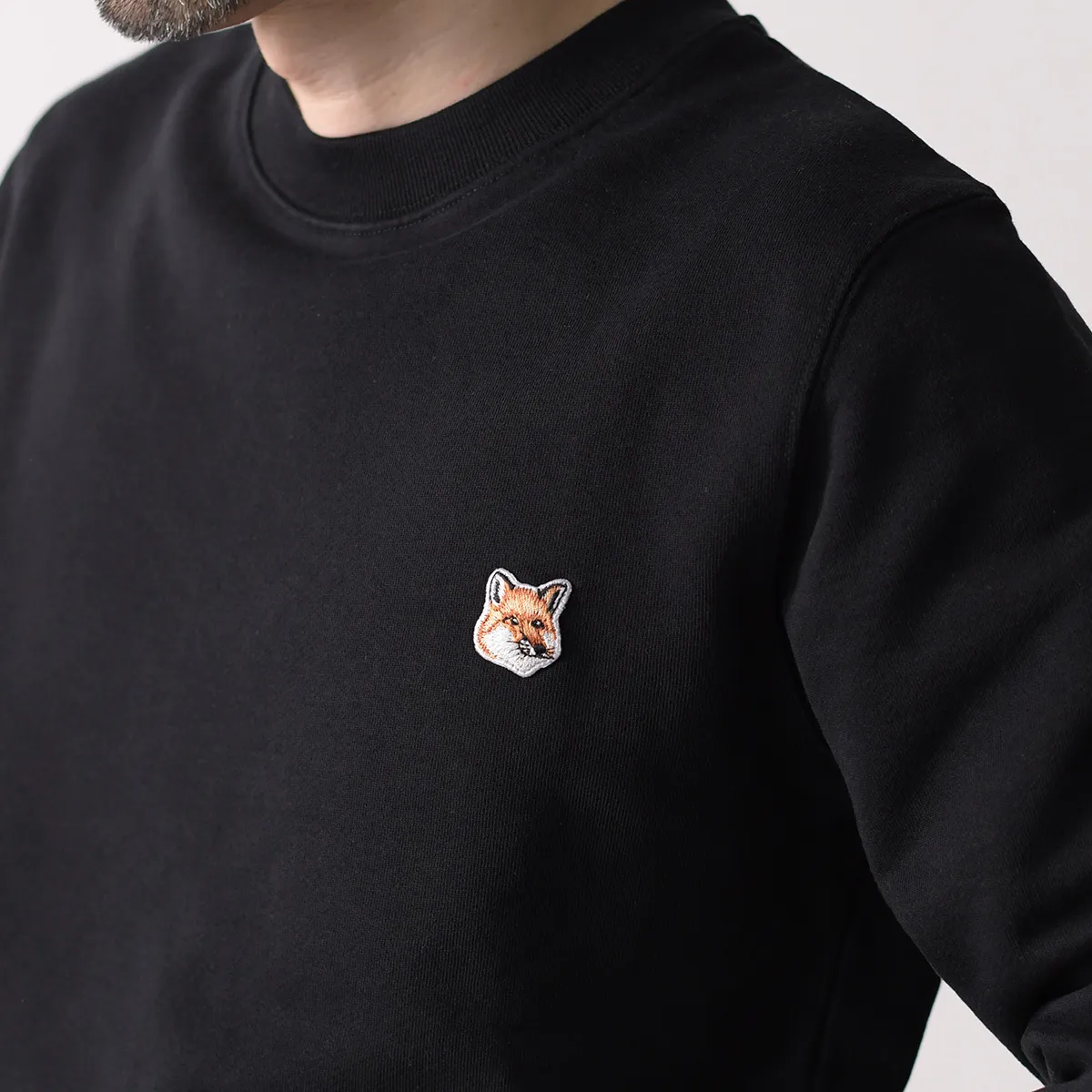 MAISON KITSUNE  |Crew Neck Unisex Long Sleeves Plain Cotton Logo Designers