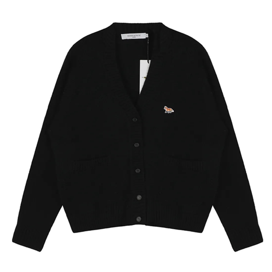 MAISON KITSUNE  |Unisex Street Style Long Sleeves Logo Cardigans