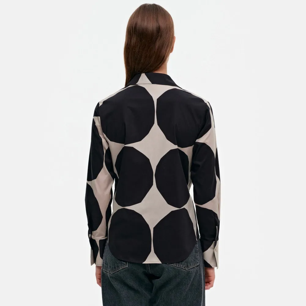 marimekko  |Dots Casual Style Long Sleeves Cotton Medium Office Style