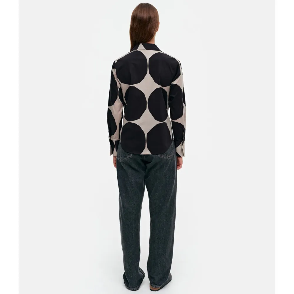 marimekko  |Dots Casual Style Long Sleeves Cotton Medium Office Style