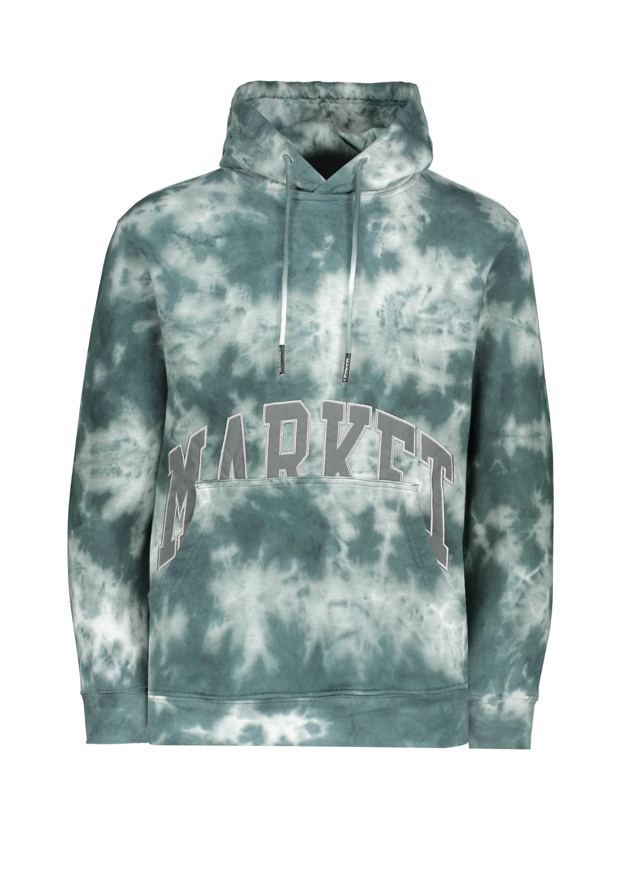 Market Tie Dye Pocket Arc Hoodie - Smoke