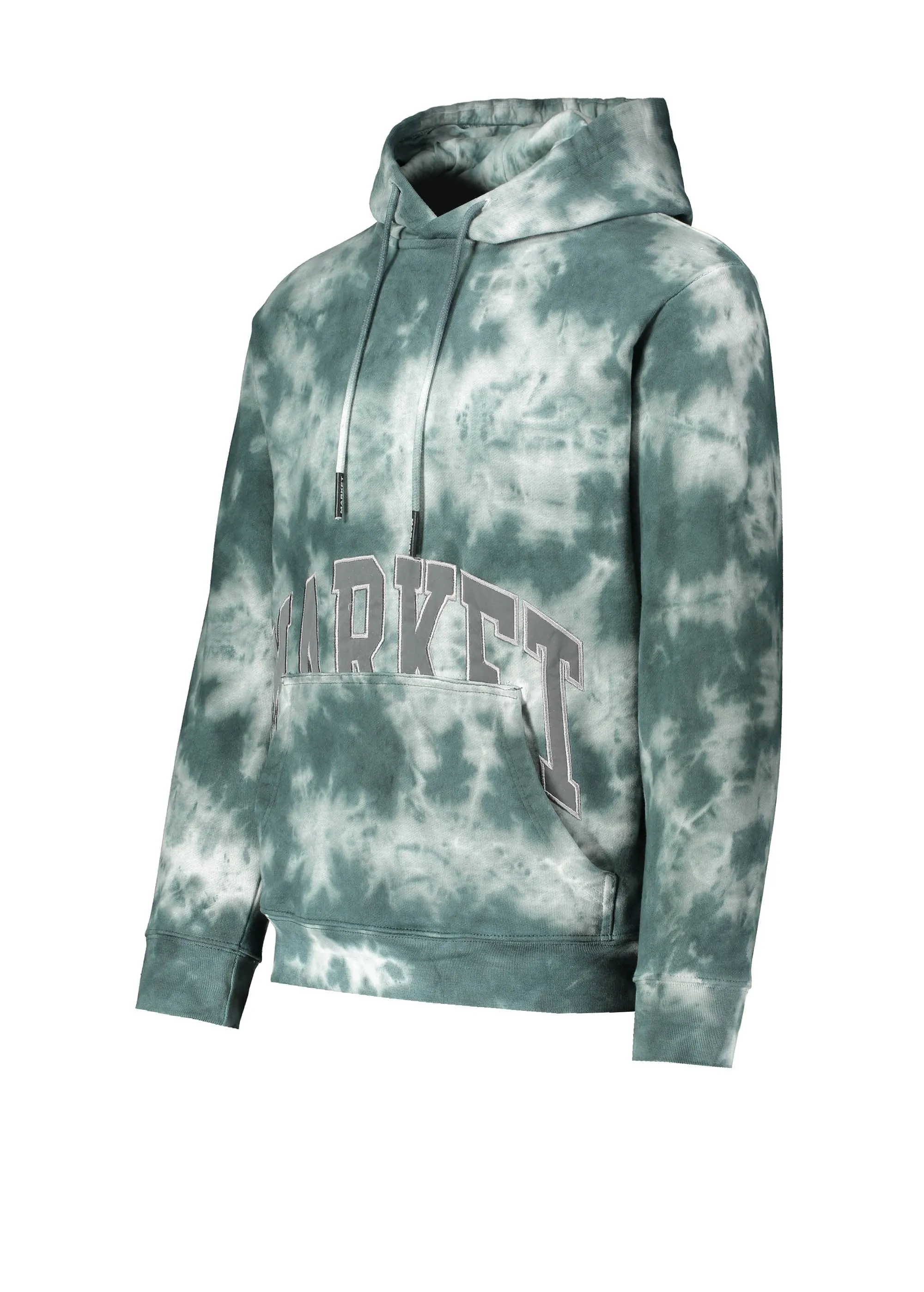 Market Tie Dye Pocket Arc Hoodie - Smoke