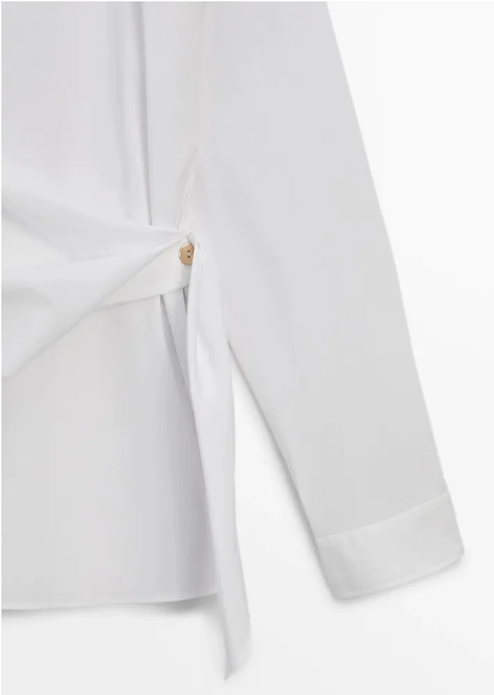 Massimo Dutti  |Casual Style Long Sleeves Plain Cotton Elegant Style