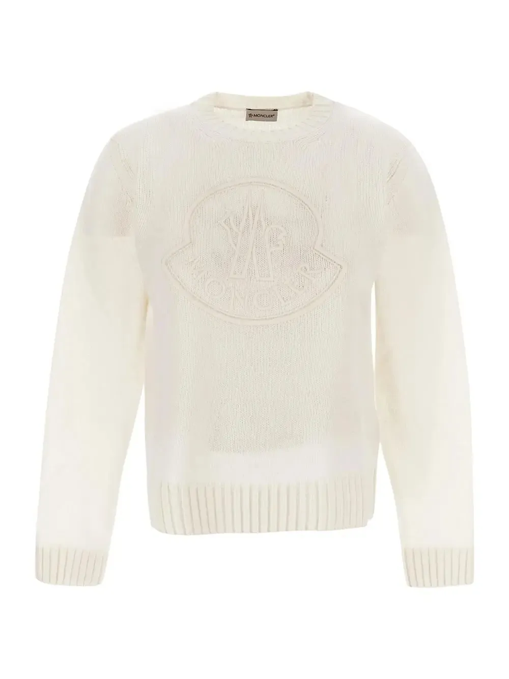 MONCLER  |Crew Neck Long Sleeves Plain Logo V-neck & Crew neck