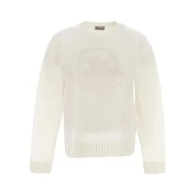 MONCLER  |Crew Neck Long Sleeves Plain Logo V-neck & Crew neck