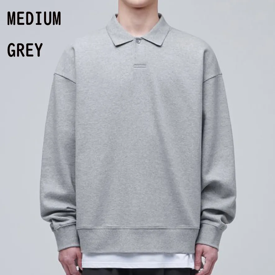 MUSINSA STANDARD  |Street Style Long Sleeves Plain Cotton Oversized Sweatshirts