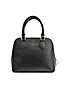 Paradox London Opera Black Faux Leather Top Handle Tote Bag