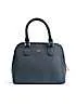 Paradox London Opera Navy Faux Leather Top Handle Tote Bag