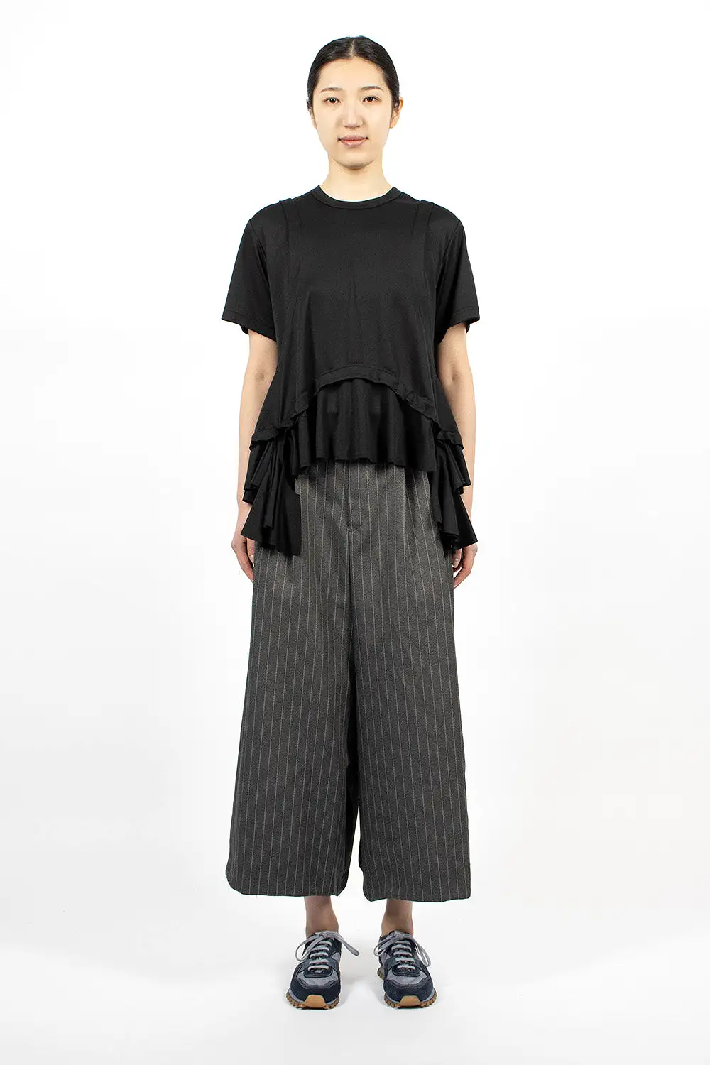 Pinstriped Pants Grey