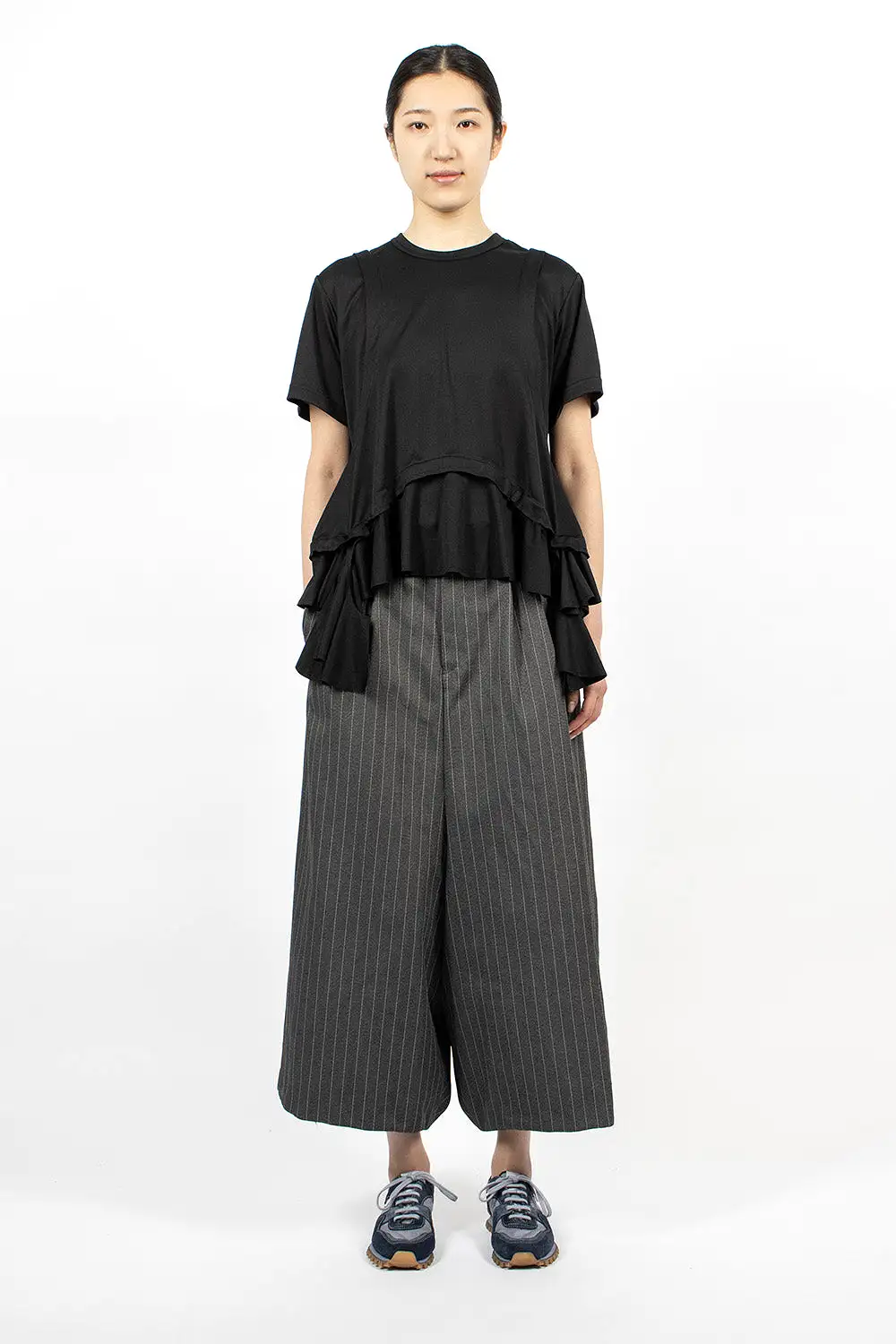 Pinstriped Pants Grey