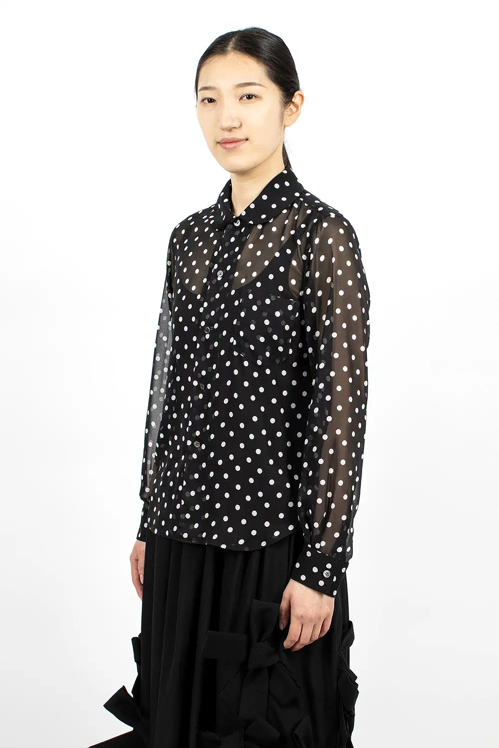 Polka Dot Shirt Black/White