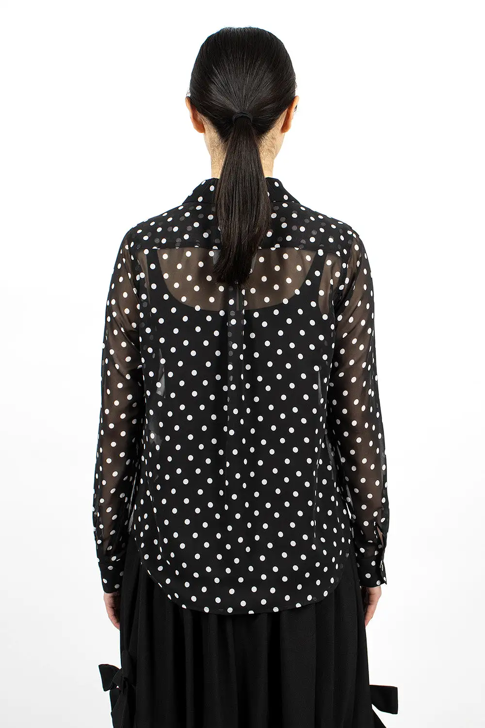 Polka Dot Shirt Black/White