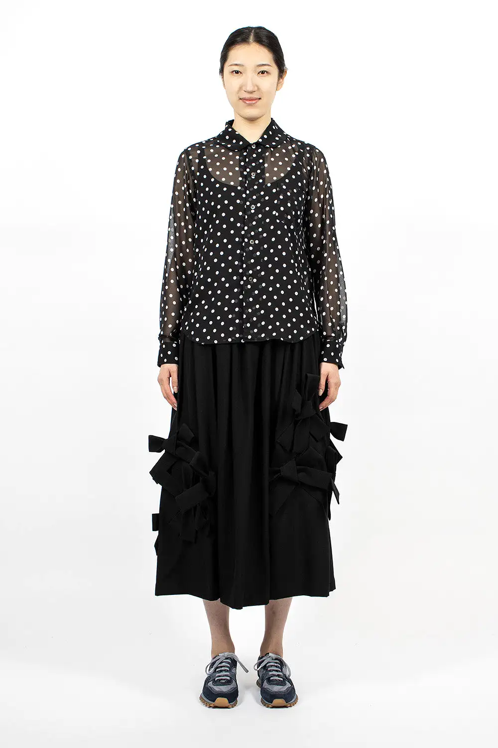 Polka Dot Shirt Black/White