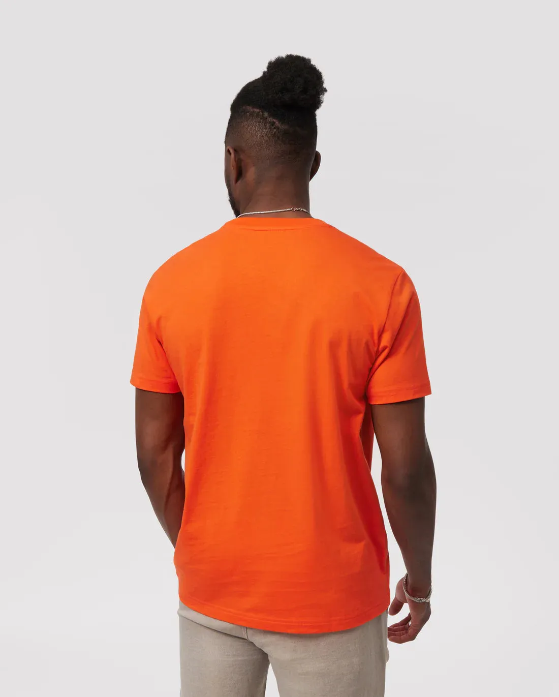 Psycho Bunny Men's Crew Neck Tee - Tangerine Tango