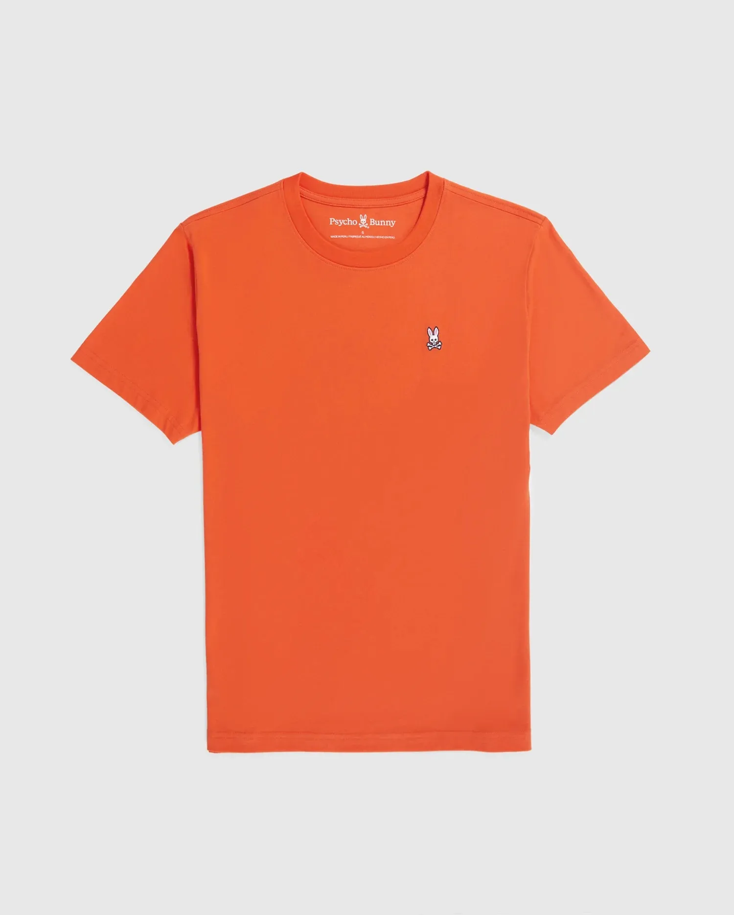 Psycho Bunny Men's Crew Neck Tee - Tangerine Tango