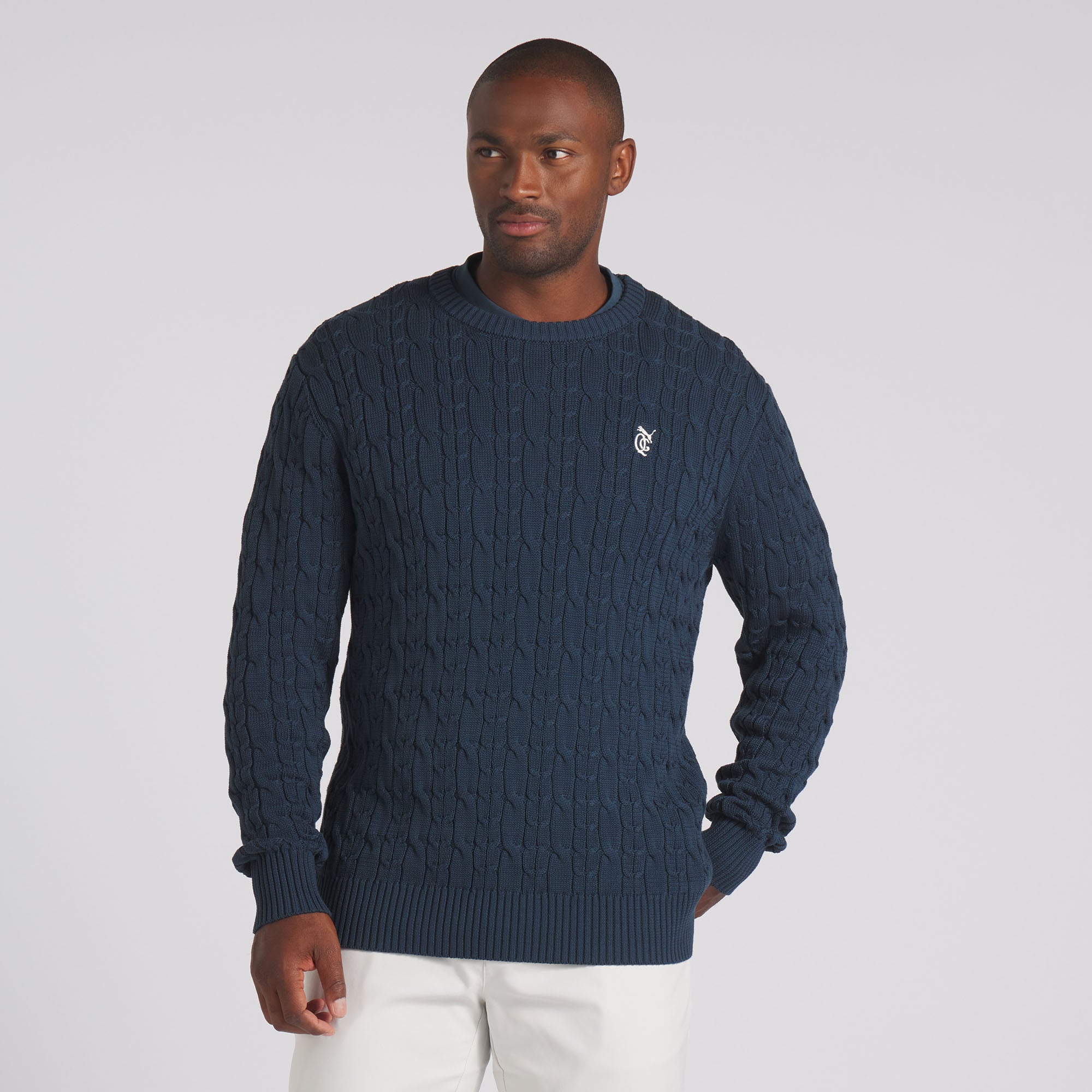 Puma x Quiet Golf Cable Knit Golf Sweater