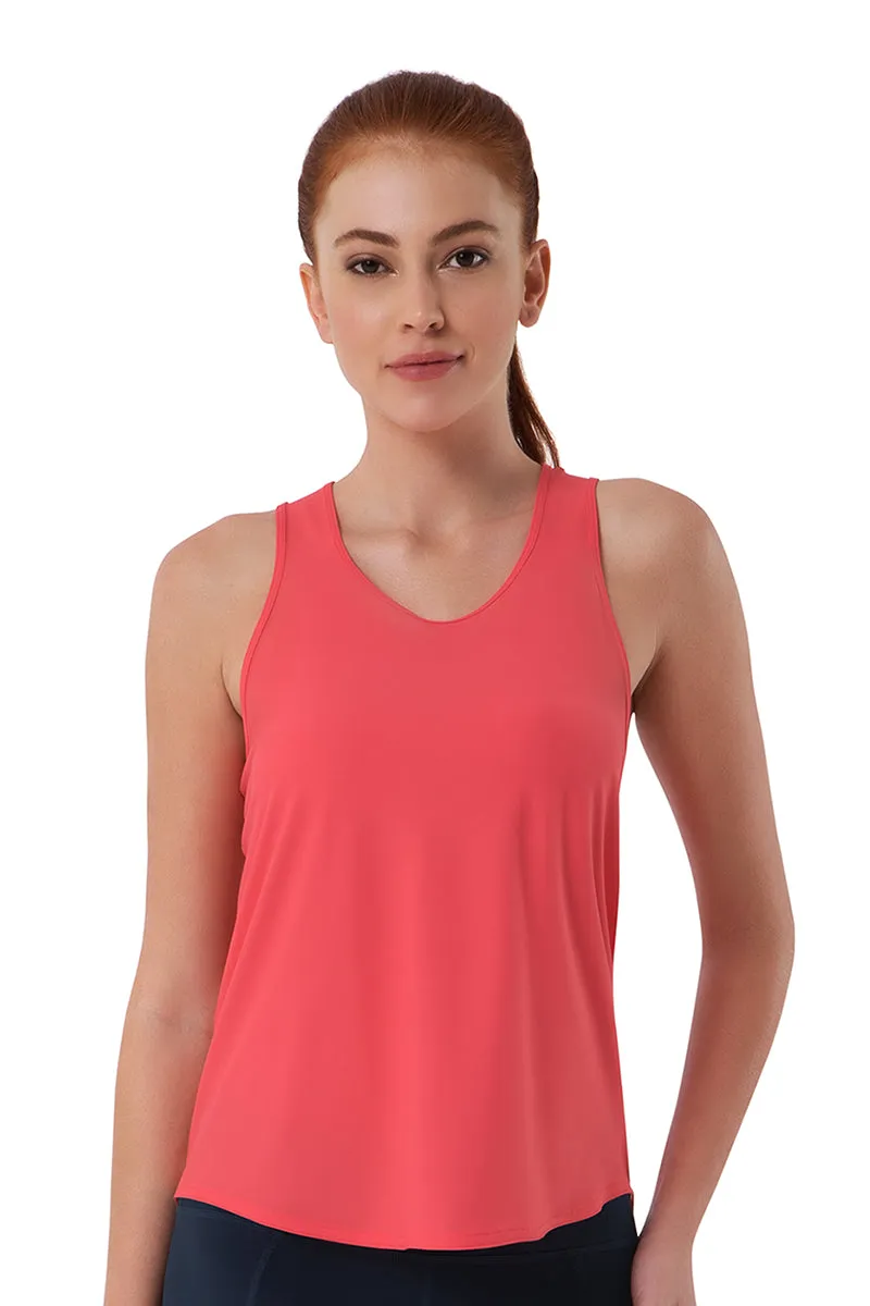 Racerback Tank with Keyhole Detail