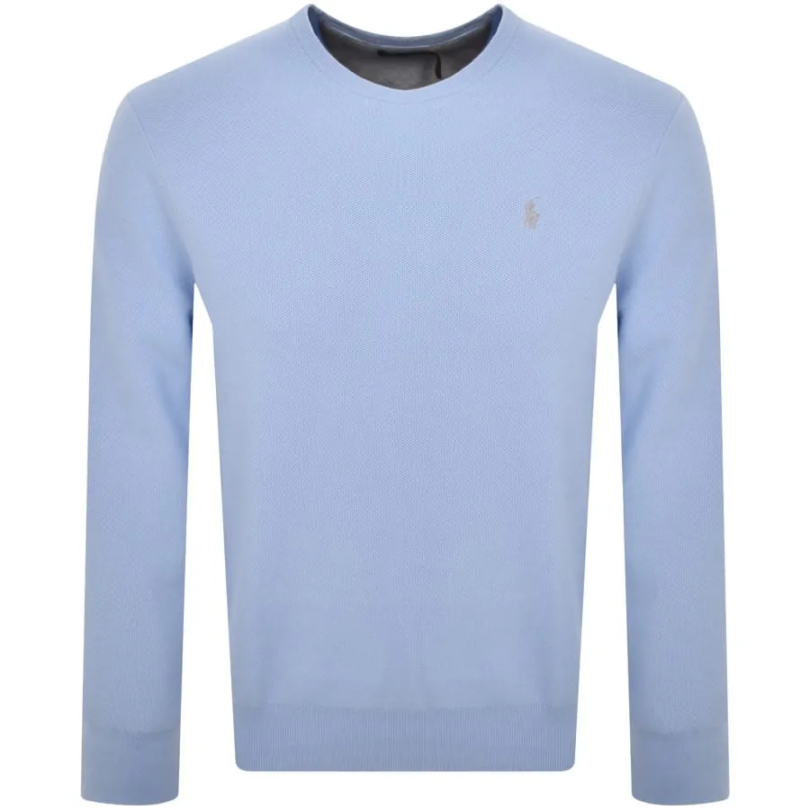 Ralph Lauren Crew Neck Knit Jumper Blue