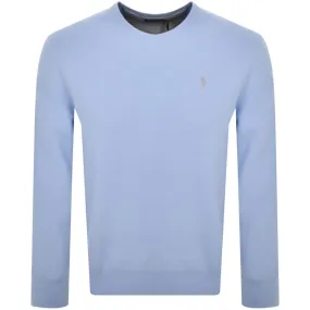 Ralph Lauren Crew Neck Knit Jumper Blue