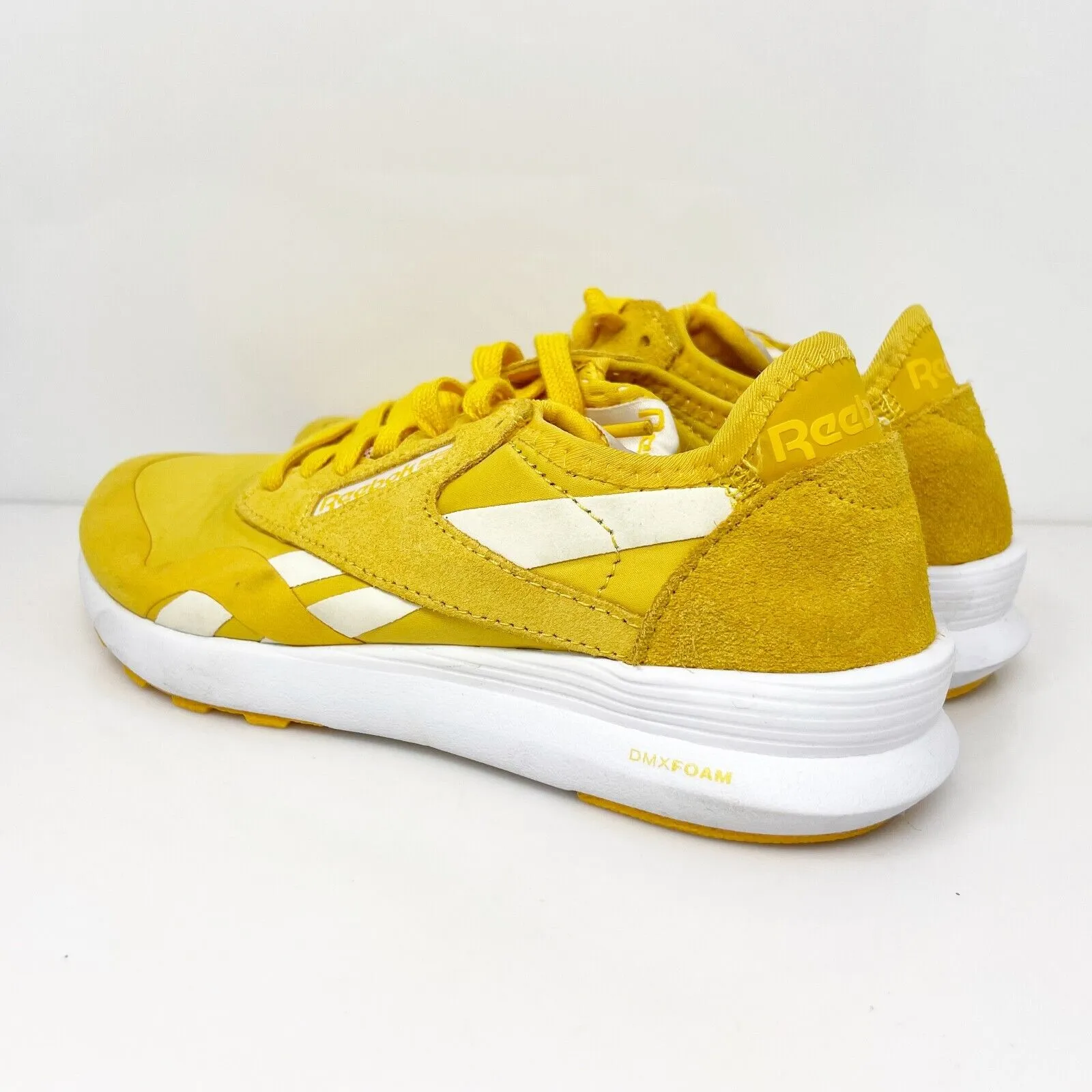 Reebok Womens Classic 059503 Yellow Running Shoes Sneakers Size 5