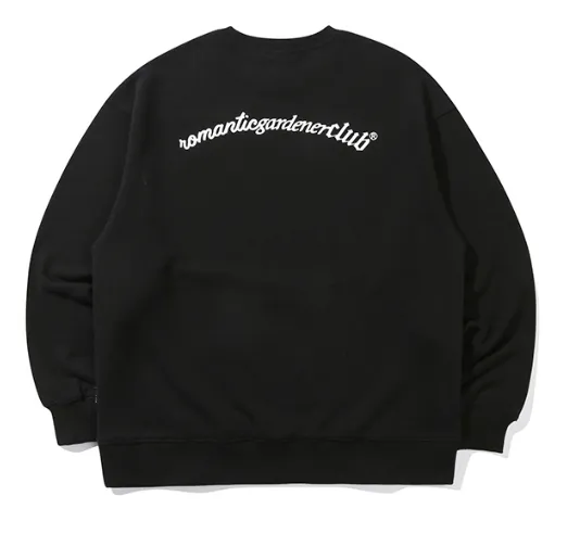 ROMANTIC CROWN  |Unisex Street Style Long Sleeves Plain Cotton Sweatshirts