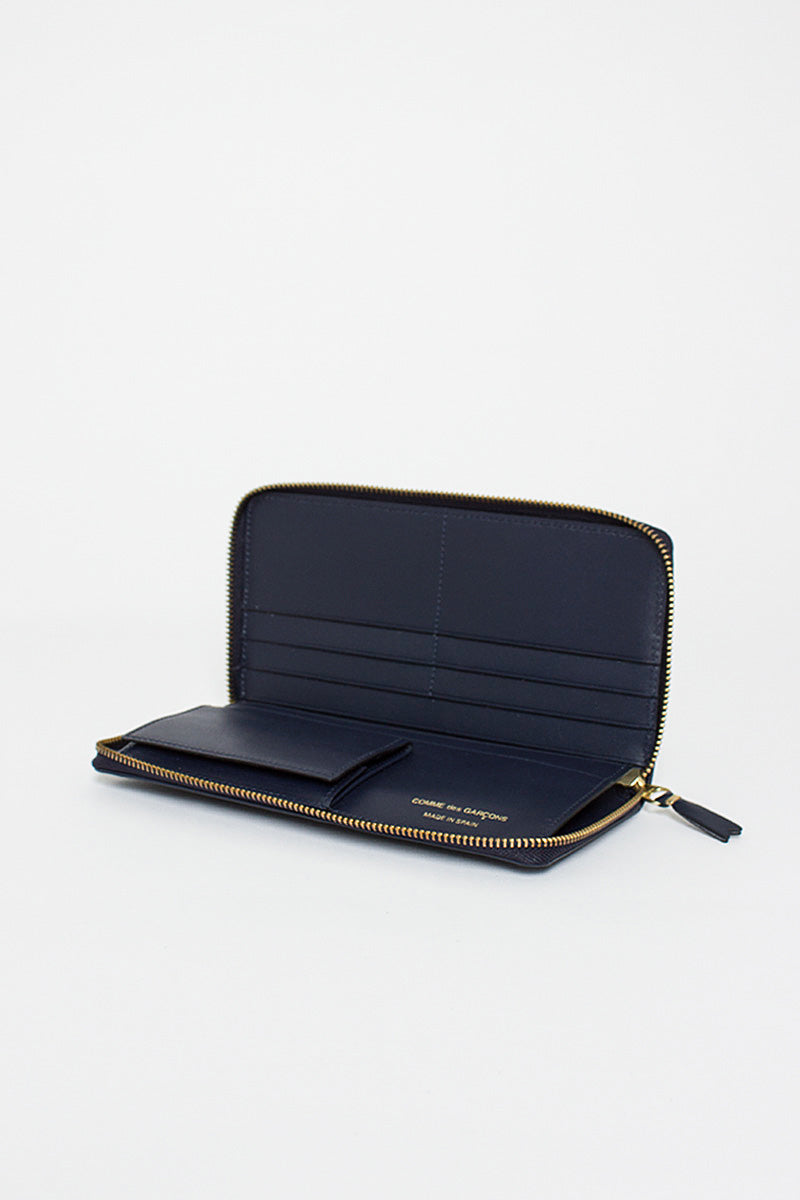 SA0110 Classic Leather Purse Navy