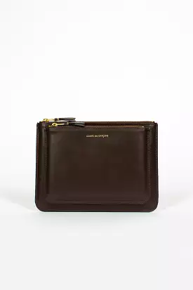 SA5100OP Double Pocket Wallet Brown