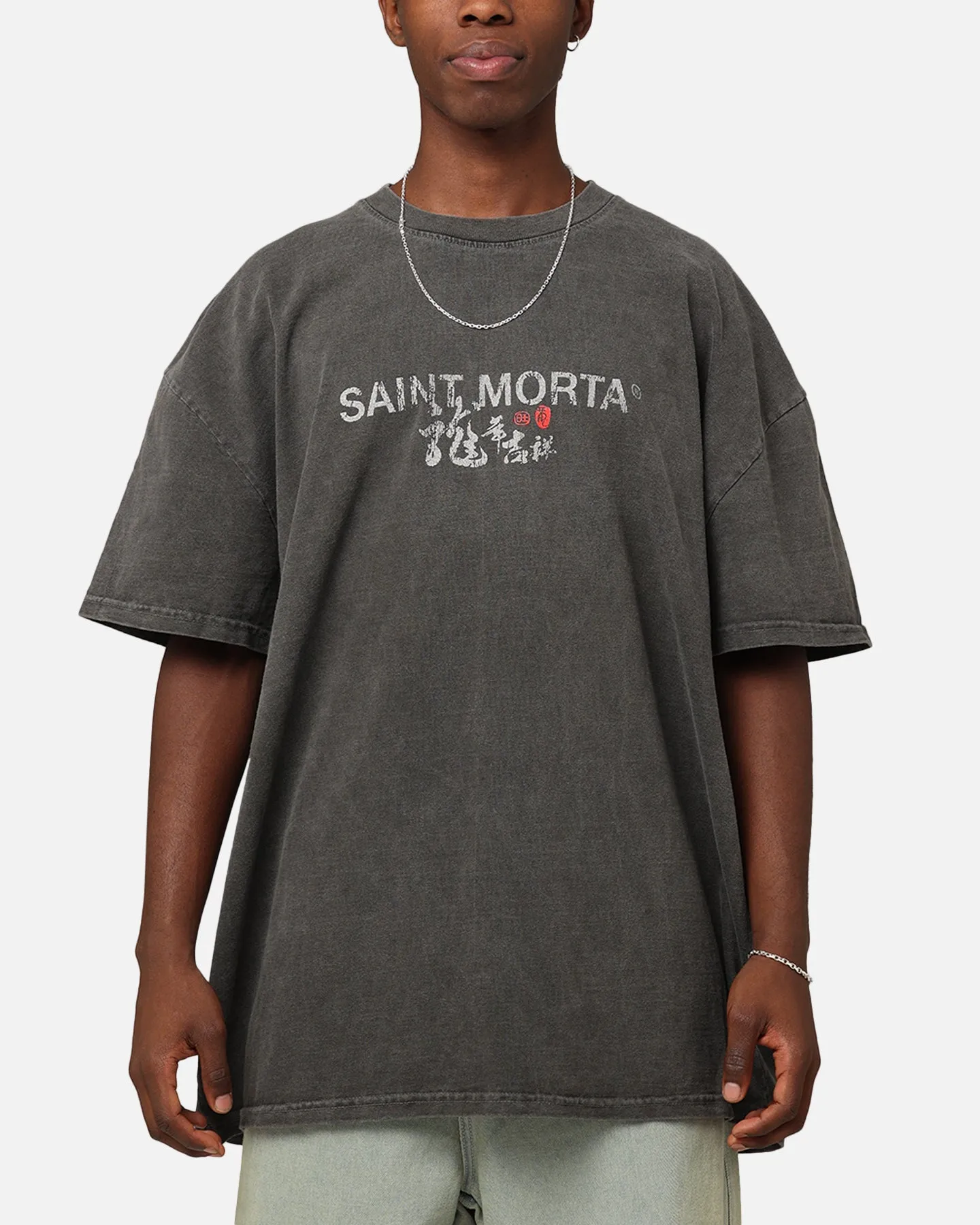 Saint Morta Dragon T-Shirt Black Wash