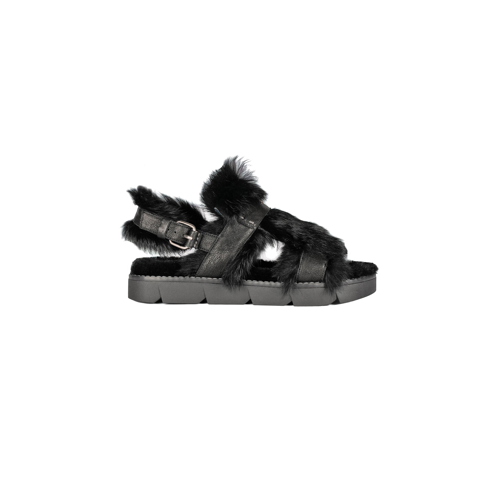 Sandal Fur Vegetal Wash Black