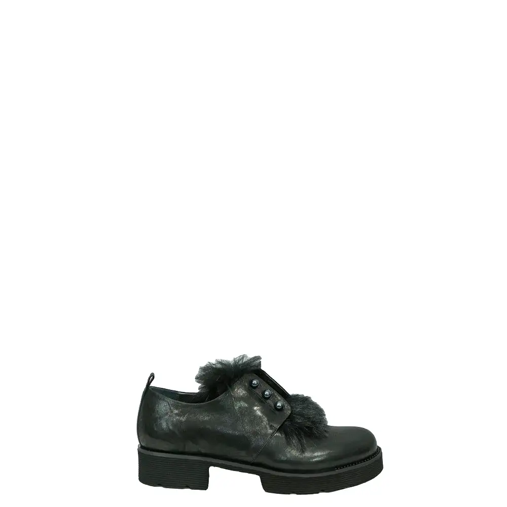 Scarpa Perle Fur Metal Wash Black