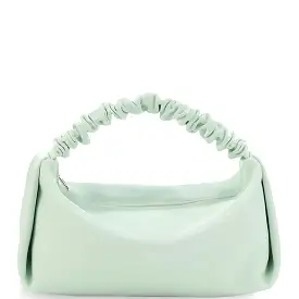 Scrunchie Leather Bag, Glacier