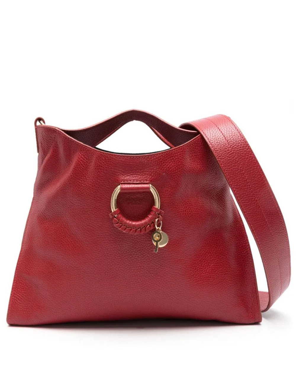 Small Joan Shoulder Bag in Red