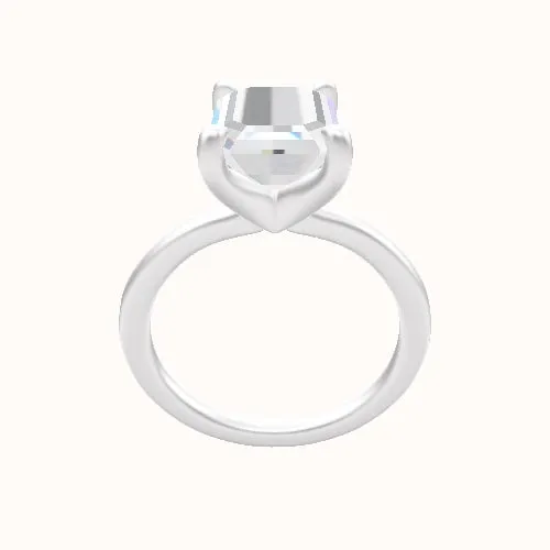 Solitaire Engagement Ring With Four Prong Head