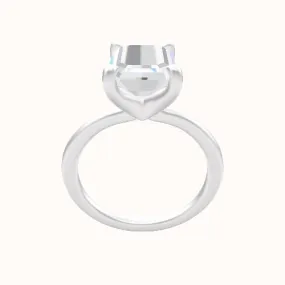 Solitaire Engagement Ring With Four Prong Head